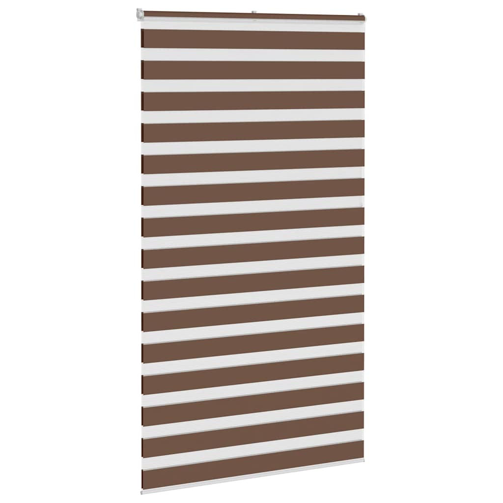 Zebra Blind Brown 120x200 cm Fabric Width 115.9 cm Polyester