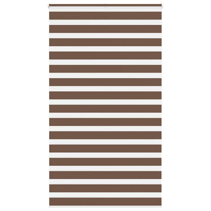 Zebra Blind Brown 125x200 cm Fabric Width 120.9 cm Polyester