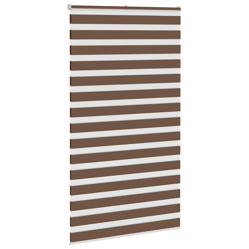 Zebra Blind Brown 125x200 cm Fabric Width 120.9 cm Polyester