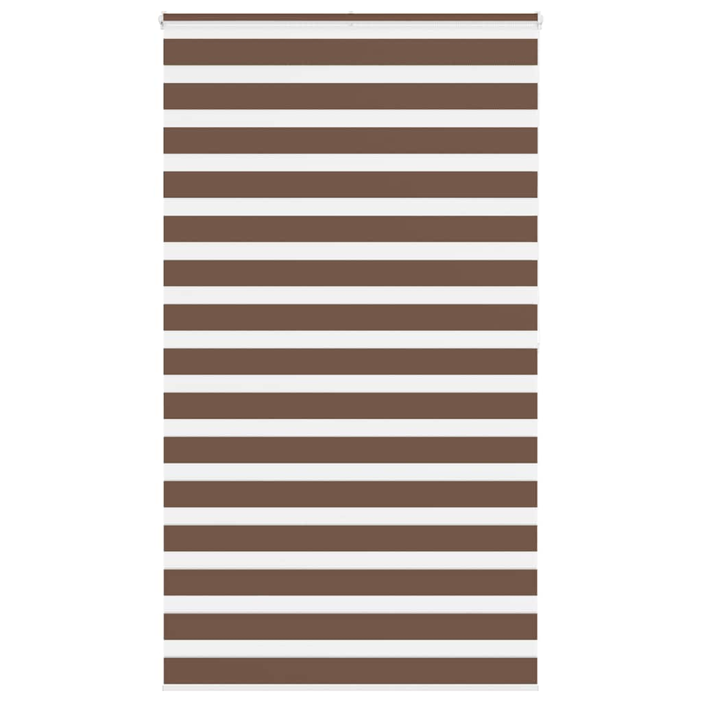 Zebra Blind Brown 130x200 cm Fabric Width 125.9 cm Polyester