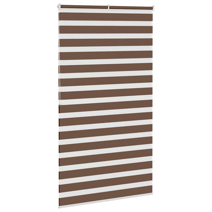 Zebra Blind Brown 135x200 cm Fabric Width 130.9 cm Polyester