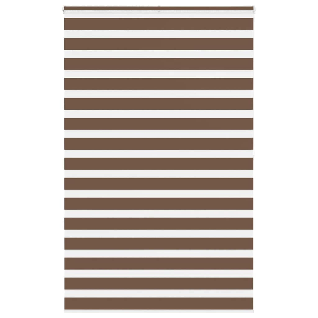 Zebra Blind Brown 140x200 cm Fabric Width 135.9 cm Polyester