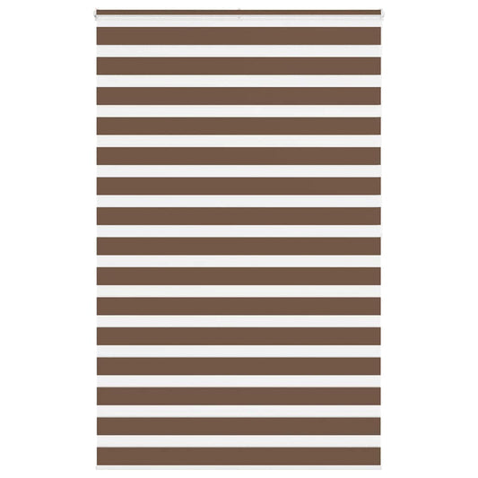 Zebra Blind Brown 140x200 cm Fabric Width 135.9 cm Polyester