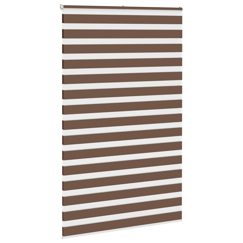 Zebra Blind Brown 140x200 cm Fabric Width 135.9 cm Polyester