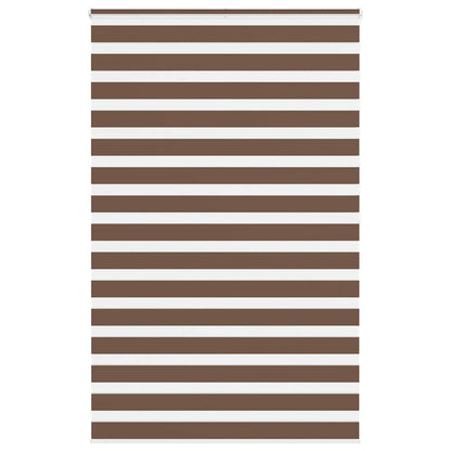 Zebra Blind Brown 145x200 cm Fabric Width 140.9 cm Polyester