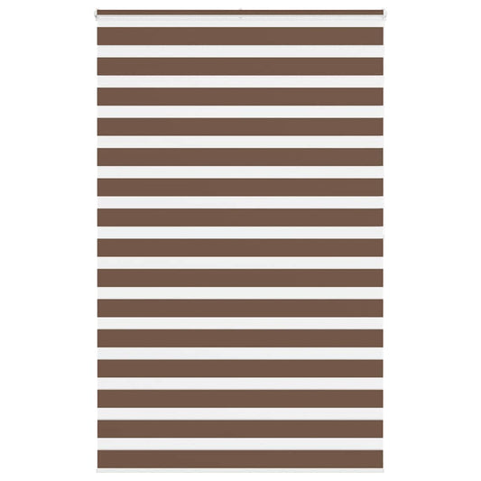 Zebra Blind Brown 145x200 cm Fabric Width 140.9 cm Polyester