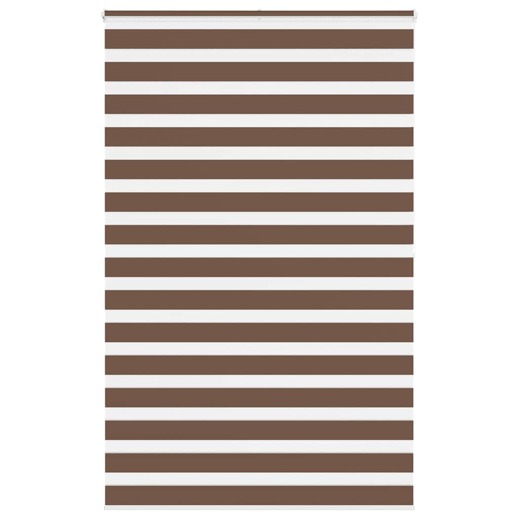 Zebra Blind Brown 150x200 cm Fabric Width 145.9 cm Polyester