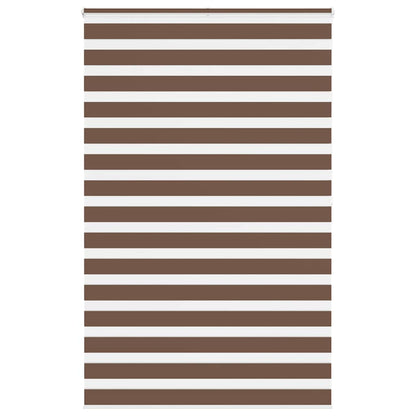 Zebra Blind Brown 150x200 cm Fabric Width 145.9 cm Polyester