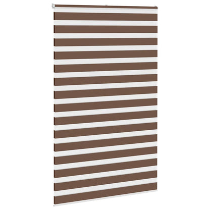 Zebra Blind Brown 150x200 cm Fabric Width 145.9 cm Polyester