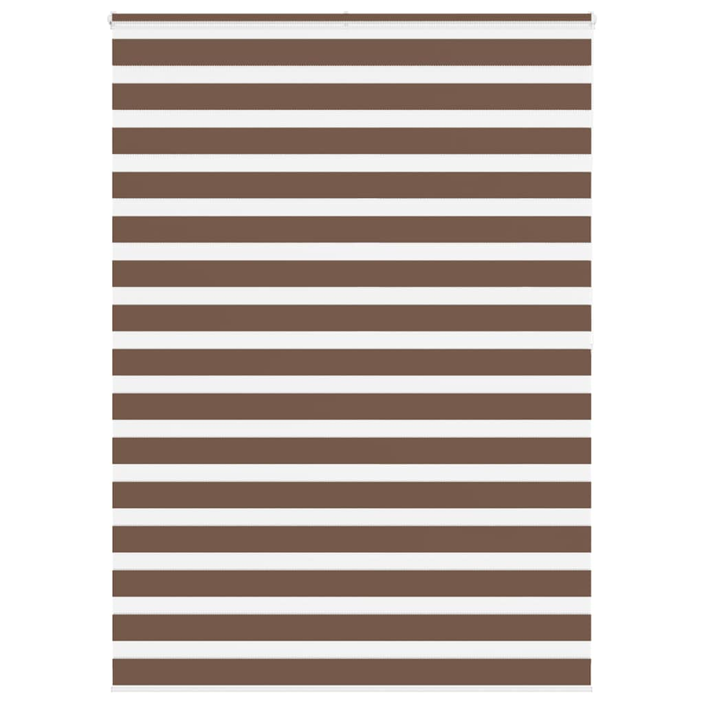 Zebra Blind Brown 155x200 cm Fabric Width 150.9 cm Polyester