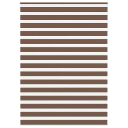 Zebra Blind Brown 155x200 cm Fabric Width 150.9 cm Polyester