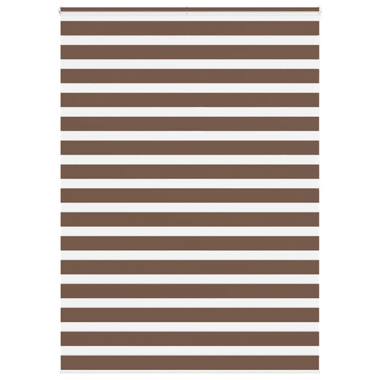 Zebra Blind Brown 155x200 cm Fabric Width 150.9 cm Polyester