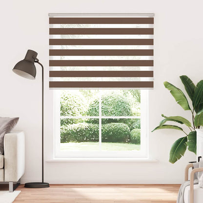 Zebra Blind Brown 155x200 cm Fabric Width 150.9 cm Polyester