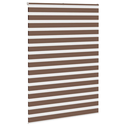 Zebra Blind Brown 155x200 cm Fabric Width 150.9 cm Polyester