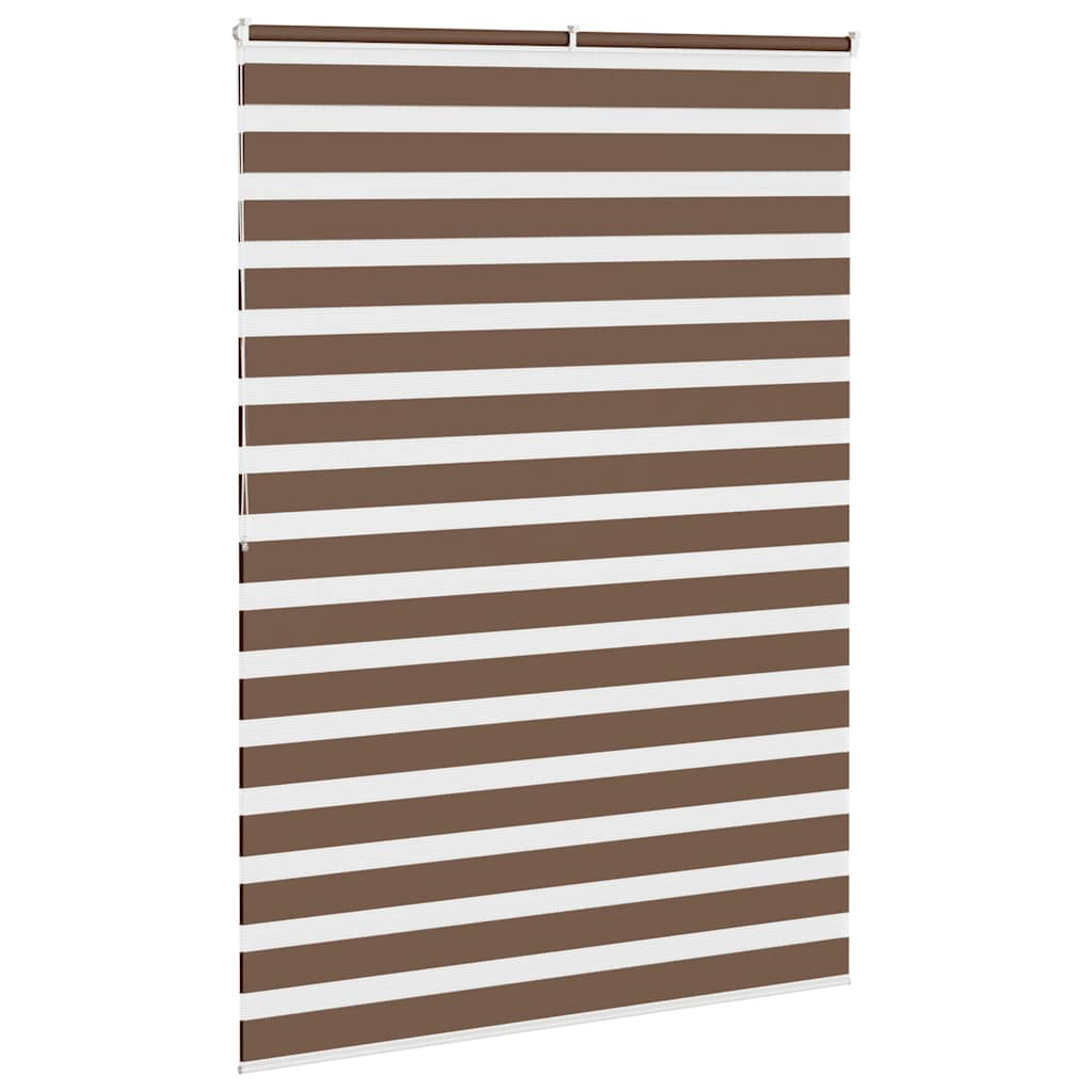 Zebra Blind Brown 155x200 cm Fabric Width 150.9 cm Polyester