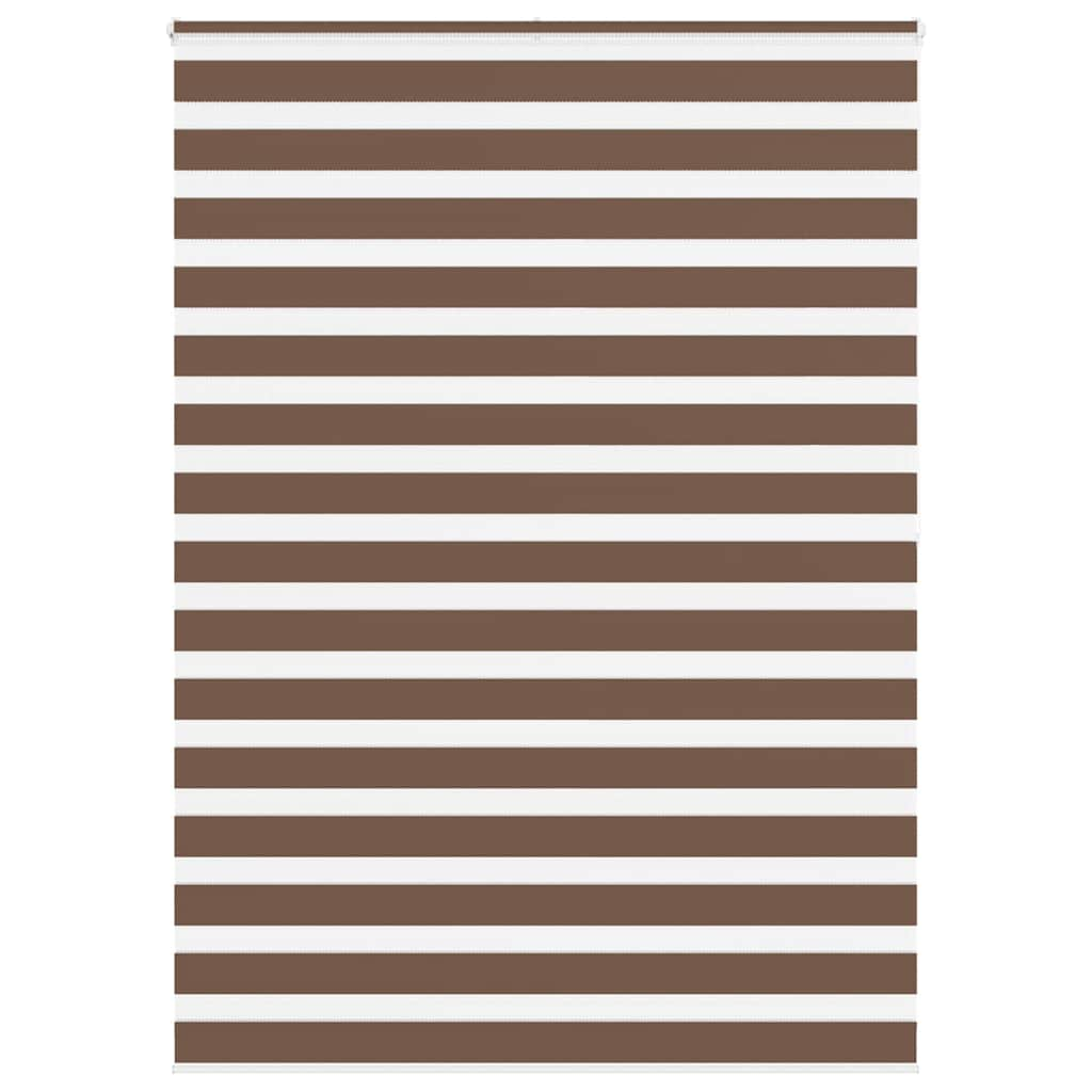 Zebra Blind Brown 160x200 cm Fabric Width 155.9 cm Polyester