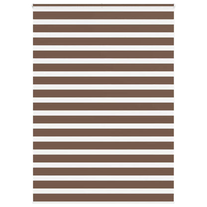 Zebra Blind Brown 160x200 cm Fabric Width 155.9 cm Polyester