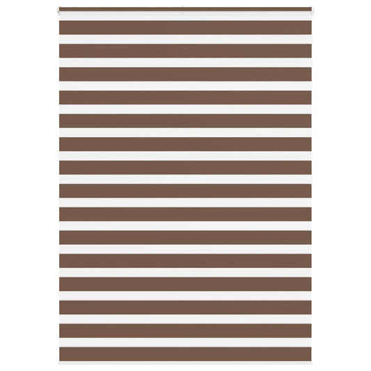 Zebra Blind Brown 160x200 cm Fabric Width 155.9 cm Polyester