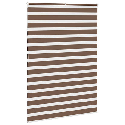 Zebra Blind Brown 160x200 cm Fabric Width 155.9 cm Polyester