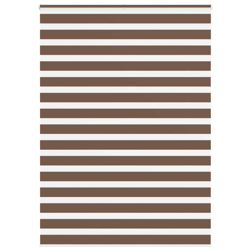 Zebra Blind Brown 165x200 cm Fabric Width 160.9 cm Polyester