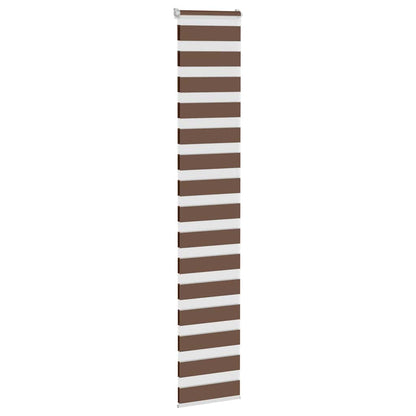 Zebra Blind Brown 40x230 cm Fabric Width 35.9 cm Polyester