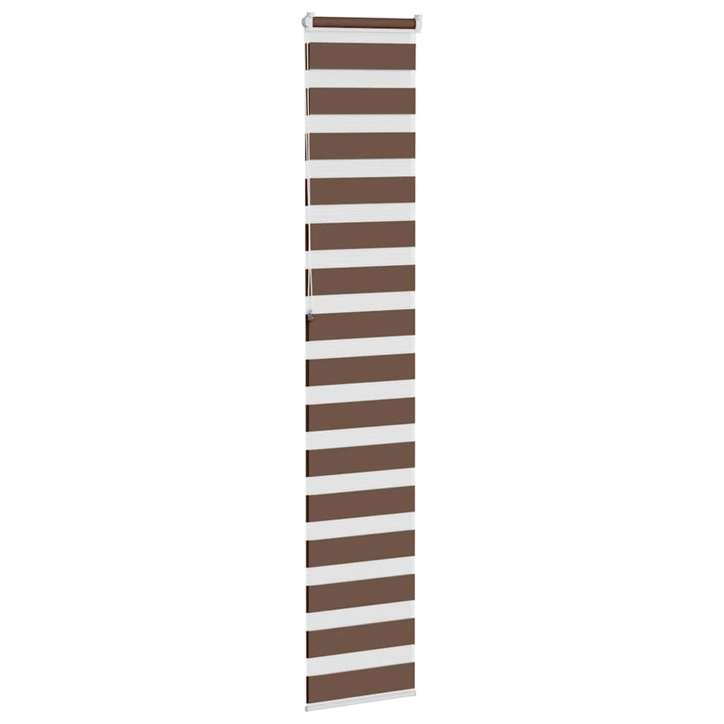 Zebra Blind Brown 45x230 cm Fabric Width 40.9 cm Polyester