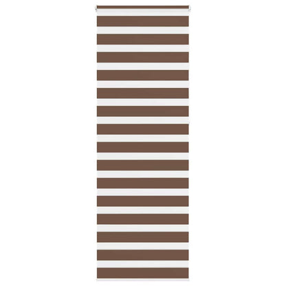 Zebra Blind Brown 70x230 cm Fabric Width 65.9 cm Polyester