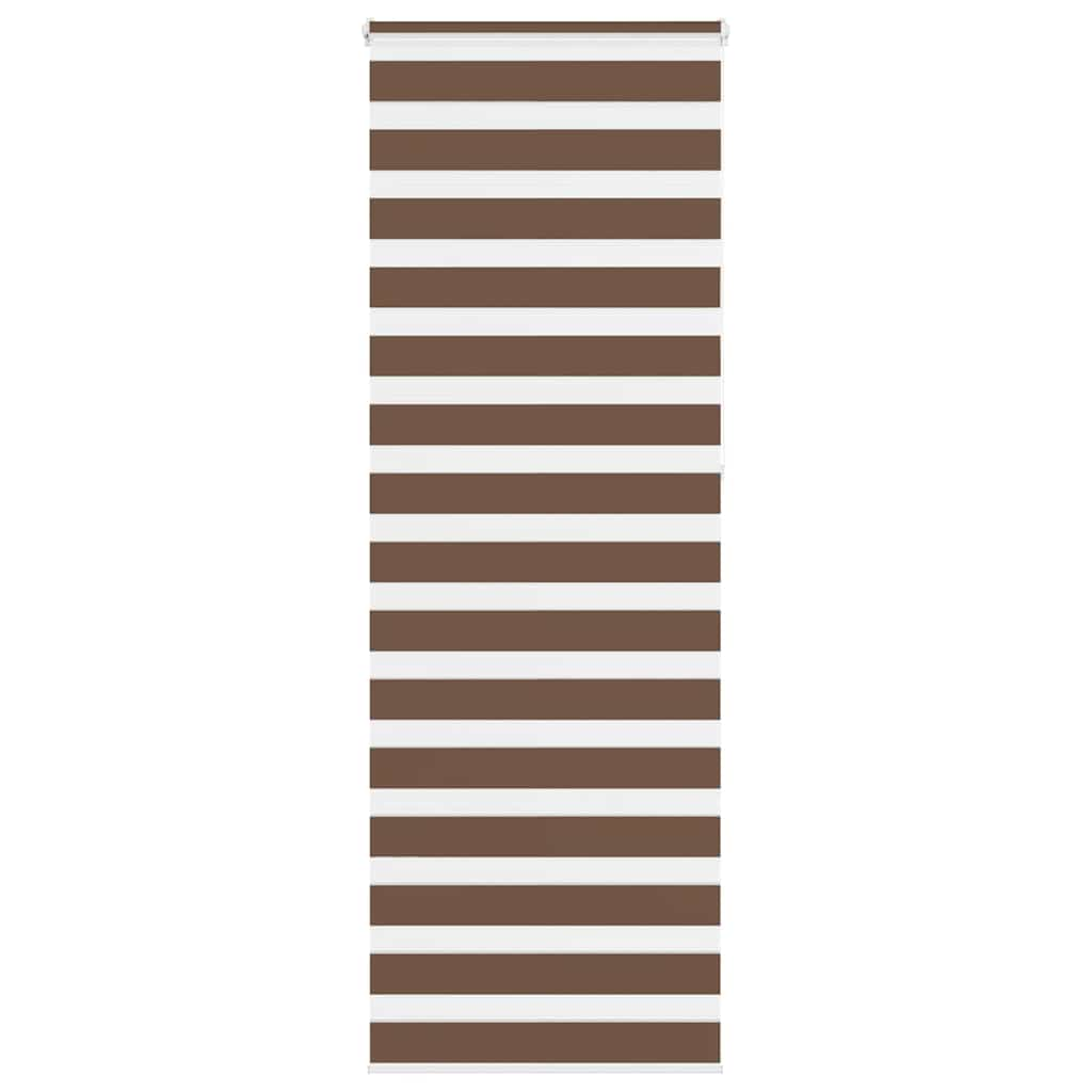 Zebra Blind Brown 75x230 cm Fabric Width 70.9 cm Polyester