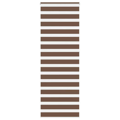 Zebra Blind Brown 75x230 cm Fabric Width 70.9 cm Polyester