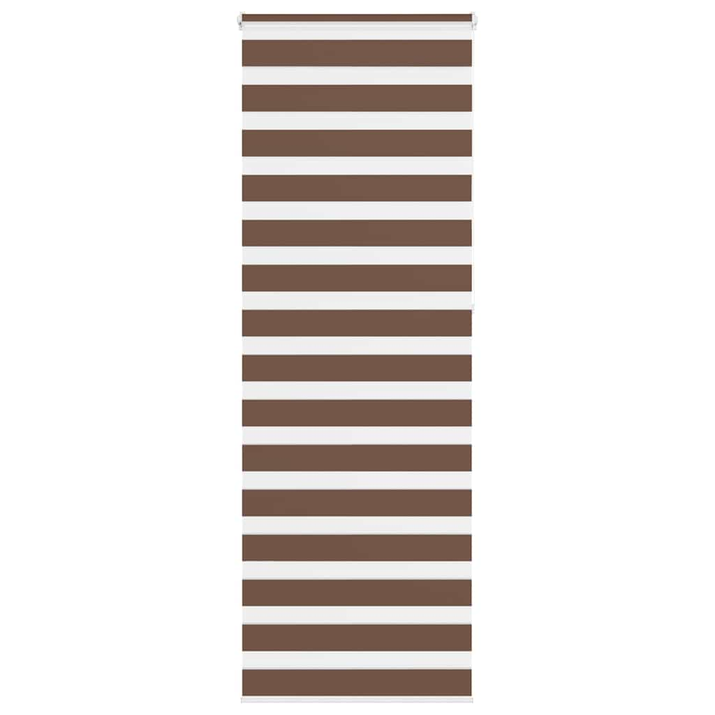 Zebra Blind Brown 85x230 cm Fabric Width 80.9 cm Polyester