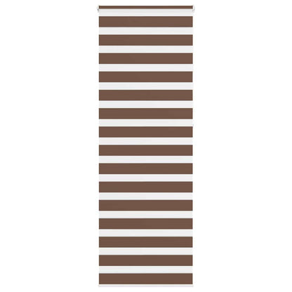 Zebra Blind Brown 85x230 cm Fabric Width 80.9 cm Polyester