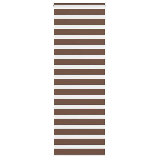 Zebra Blind Brown 85x230 cm Fabric Width 80.9 cm Polyester