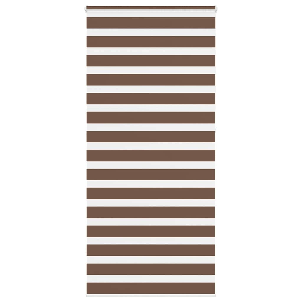 Zebra Blind Brown 95x230 cm Fabric Width 90.9 cm Polyester