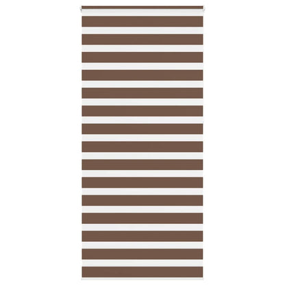 Zebra Blind Brown 95x230 cm Fabric Width 90.9 cm Polyester