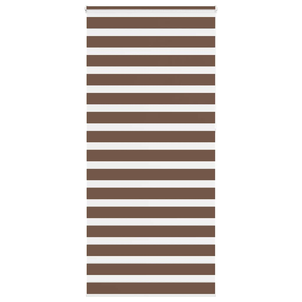 Zebra Blind Brown 100x230 cm Fabric Width 95.9 cm Polyester