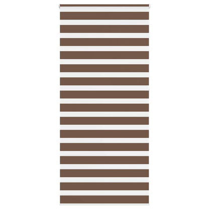 Zebra Blind Brown 100x230 cm Fabric Width 95.9 cm Polyester