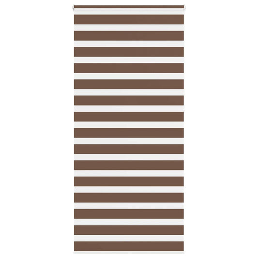 Zebra Blind Brown 100x230 cm Fabric Width 95.9 cm Polyester