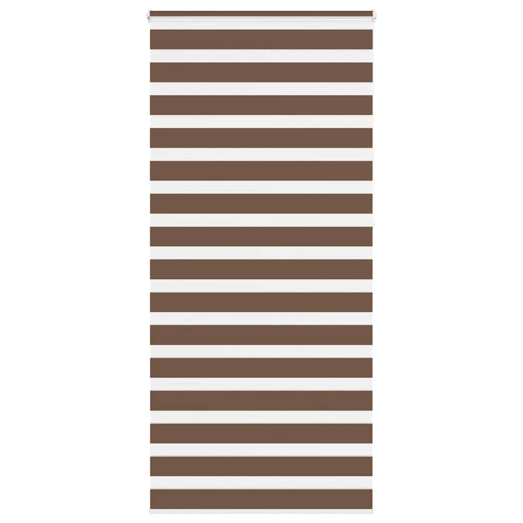 Zebra Blind Brown 110x230 cm Fabric Width 105.9 cm Polyester