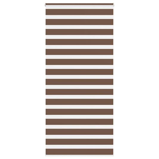 Zebra Blind Brown 110x230 cm Fabric Width 105.9 cm Polyester