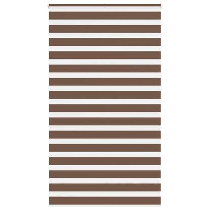 Zebra Blind Brown 120x230 cm Fabric Width 115.9 cm Polyester