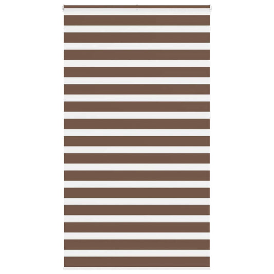 Zebra Blind Brown 120x230 cm Fabric Width 115.9 cm Polyester