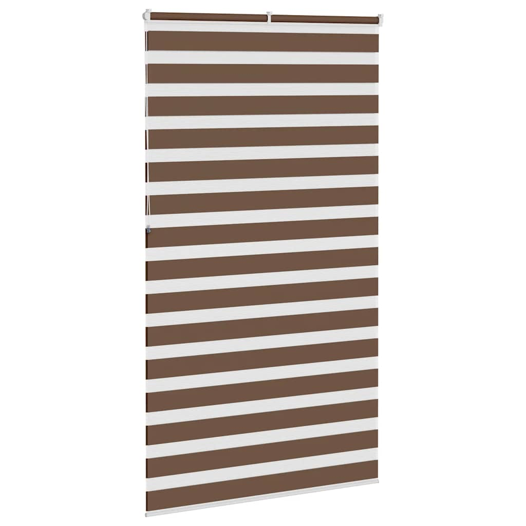 Zebra Blind Brown 120x230 cm Fabric Width 115.9 cm Polyester