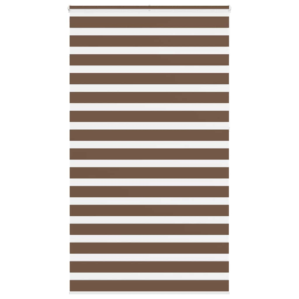 Zebra Blind Brown 130x230 cm Fabric Width 125.9 cm Polyester