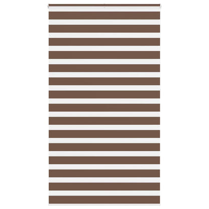 Zebra Blind Brown 135x230 cm Fabric Width 130.9 cm Polyester