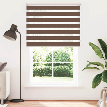 Zebra Blind Brown 140x230 cm Fabric Width 135.9 cm Polyester