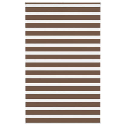 Zebra Blind Brown 145x230 cm Fabric Width 140.9 cm Polyester