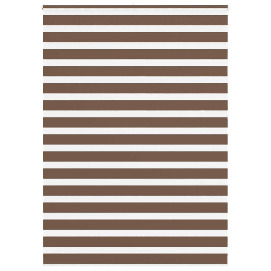 Zebra Blind Brown 155x230 cm Fabric Width 150.9 cm Polyester