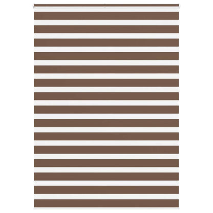 Zebra Blind Brown 155x230 cm Fabric Width 150.9 cm Polyester