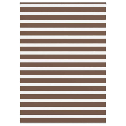 Zebra Blind Brown 155x230 cm Fabric Width 150.9 cm Polyester