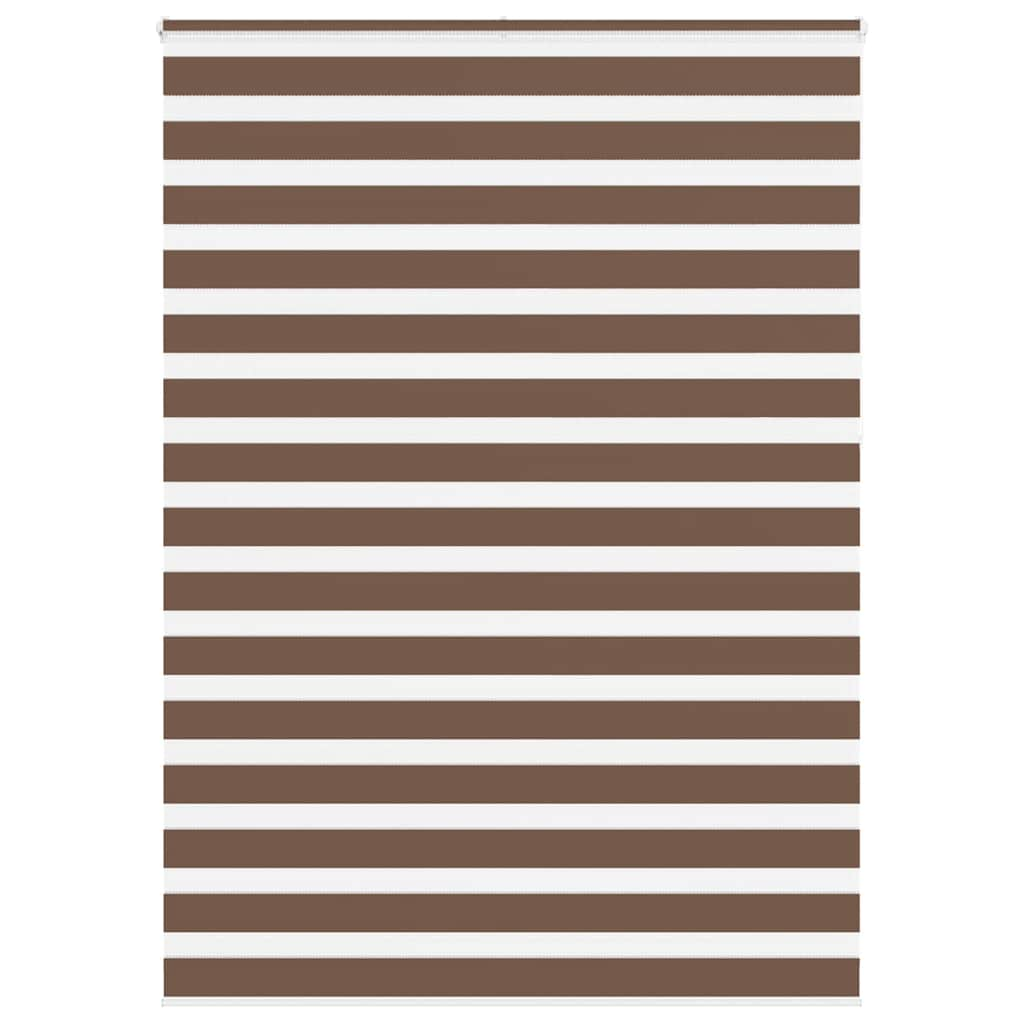 Zebra Blind Brown 160x230 cm Fabric Width 155.9 cm Polyester